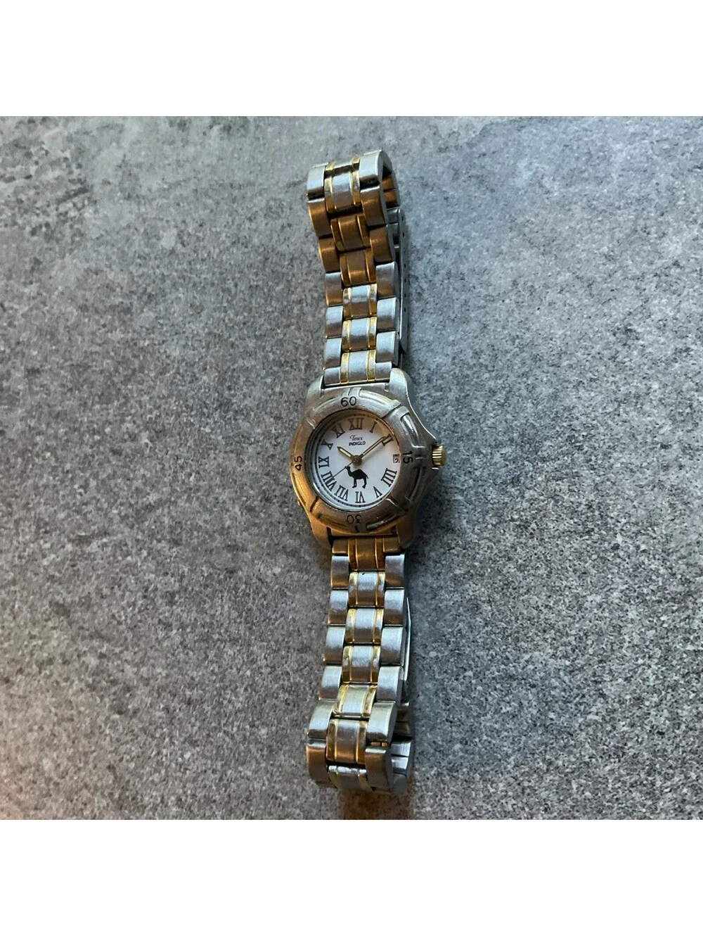 VINTAGE Ladies Timex Indiglo Camel Ladies Watch Quartz Movement Runs Well B-N
